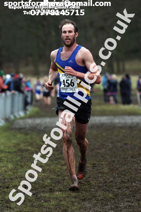 Senior men, 2018 Northern Cross Country Champs., Harewood House, Leeds. Photo: David T. Hewitson/Sports for All Pics
